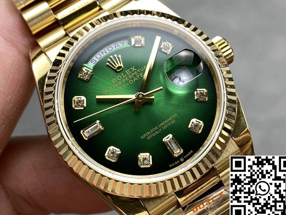 Dial Yellow Factory Day Tungsten Green M128238-0069 Steel Lightweight QF Date v5 Rolex 922 Gold 36mm 0711